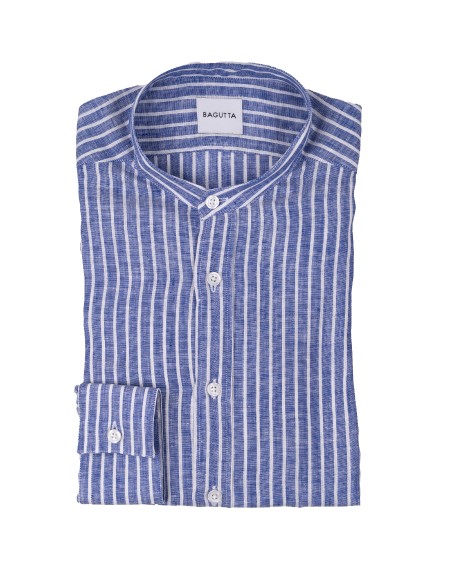 Shop BAGUTTA  Camicia: Bagutta camicia "Cannes" in lino.
Vestibilità regolare.
Collo alla coreana.
Composizione: 100 % lino.
Made in Tunisia.. CANNES T804-02